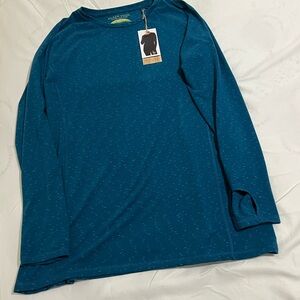Earth Yoga Teal Long Sleeve Top Women’s Size 2XL New with Tags